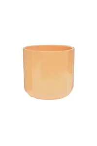 Apricot 'Positano' Ivyline Geo Plant Pot 13cm - image 2