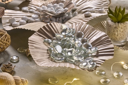 'Bubble' Pot Toppers Glass Pebbles - image 2