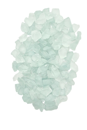 'Lagoon' Pot Toppers Frosted Glass - image 1