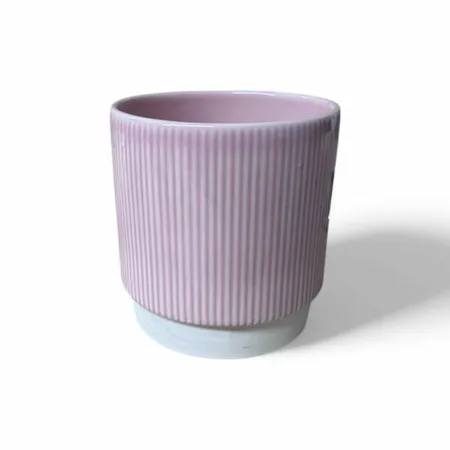 Pink Ribbed 'Athens' Ivyline Plant Pot 13.5cm - image 3