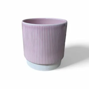 Pink Ribbed 'Athens' Ivyline Plant Pot 13.5cm - image 3