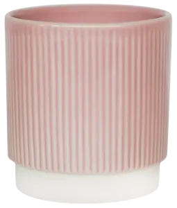 Pink Ribbed 'Athens' Ivyline Plant Pot 13.5cm - image 2