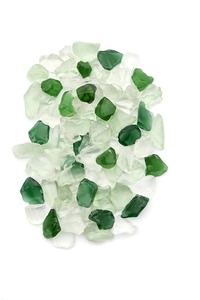 'Shamrock' Pot Toppers Frosted Glass - image 1